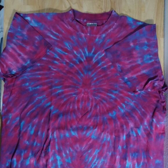 Vintage 90s Tie Dye T-Shirt USA Made - Picture 2 of 7